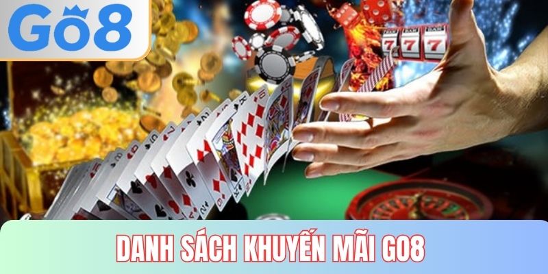 Danh sách khuyến mãi GO8 đáng tham gia nhất